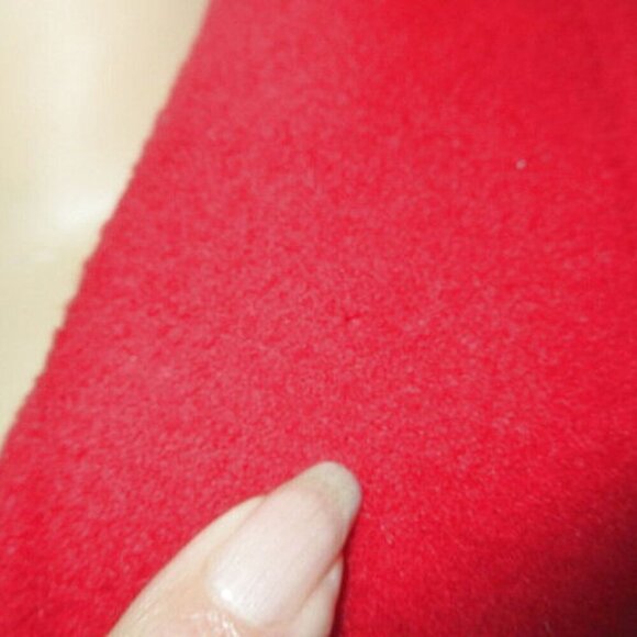 90s VTG LL Bean WOOL Double Breasted COAT Size 14 POCKETS Lined USA MADE Red - Picture 5 of 12